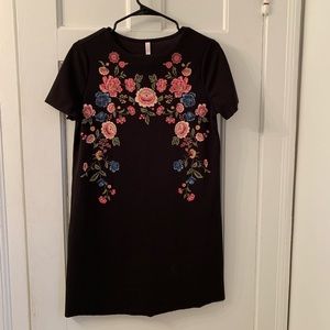 Small Floral T-shirt Dress